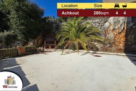 Achkout 280m2 | 150m2 Terrace | Well Maintained | Mountain View | DA |