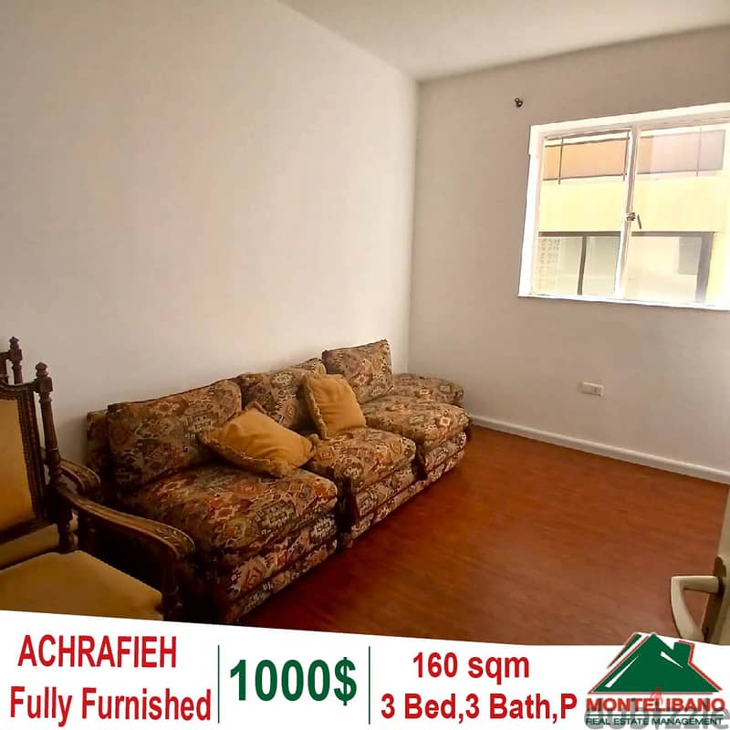 Fully Furnished 160 sqm Apartment for rent in Achrafieh (Sioufi) !!! 0