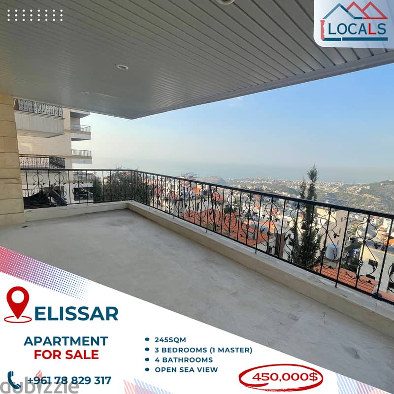 245 SQM Apartment For Sale in Elissar 0