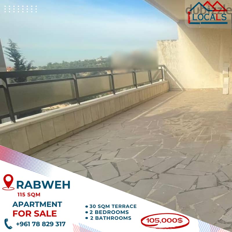 115 SQM Apartment For Sale in Rabweh 0