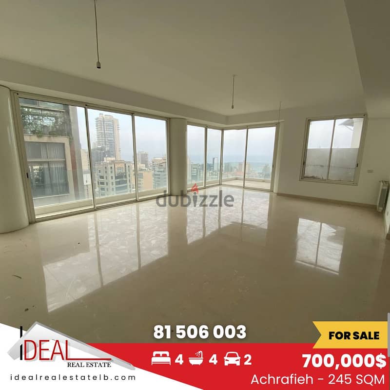 245SQM Apartment for sale in Achrafieh REF#AR11008 0