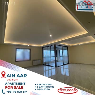 202 SQM Apartment For Sale in Ain Aar