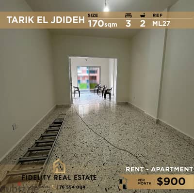 Apartment for rent in Tarik el jdideh ML27 شقة في الطريق الجديدة