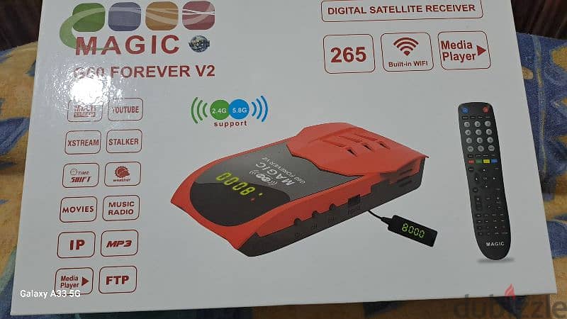 reciever magic g60 v2 with 3 month vip 0