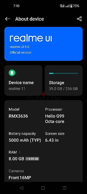 REALME 11 USED LIKE NEW 1