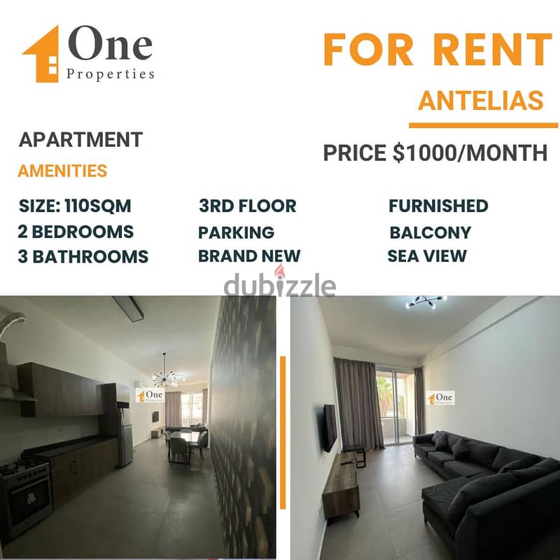 APARTMENT FOR RENT IN ANTELIAS 0