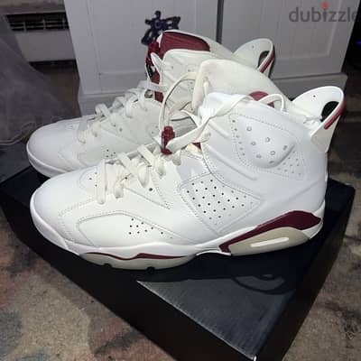 Air Jordan 6 retro maroon OG size 46 deadstock