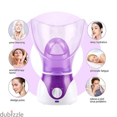 Hot Mist Facial Steamer for Pore Cleansing, 2 Steam Levels, 50ml