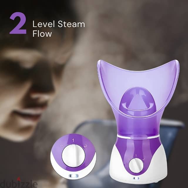 Hot Mist Facial Steamer for Pore Cleansing, 2 Steam Levels, 50ml 1