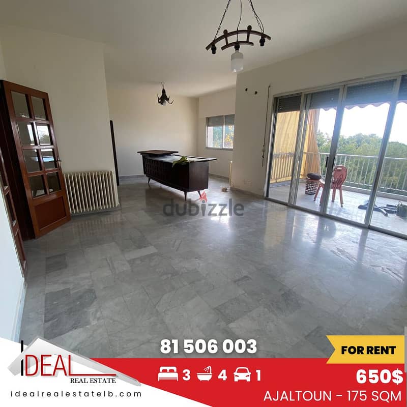 175 sqm Apartment for rent in Ajaltoun REF#EJ735 0