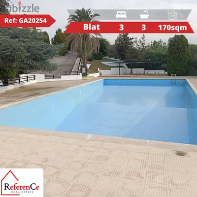 Apartment with pool in Blat شقة مع مسبح في بلاط