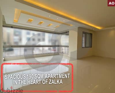 Spacious 190 SQM apartment- Zalka, Metn/زلقا, متن REF#AO115597