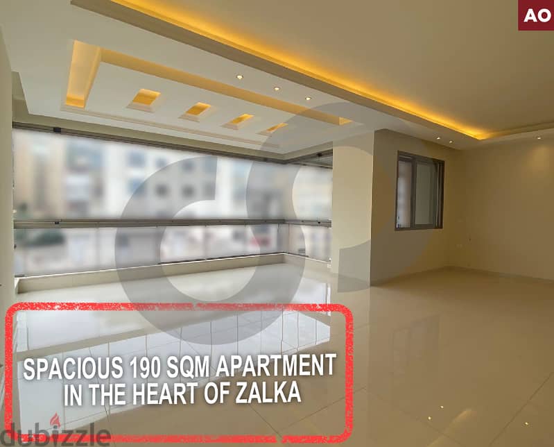 Spacious 190 SQM apartment- Zalka, Metn/زلقا, متن REF#AO115597 0