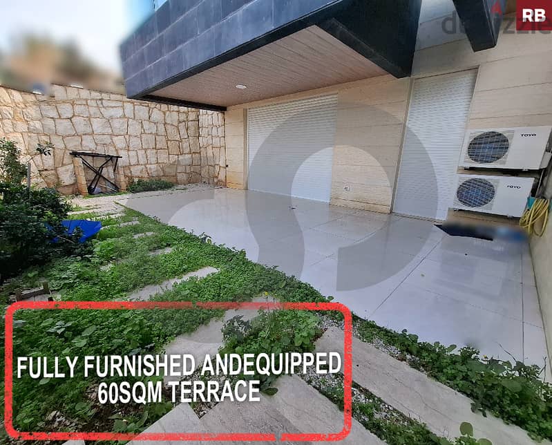 Fully Furnished and equipped /60sqm Terrace -Blat -Jbeil REF#RB115599 0