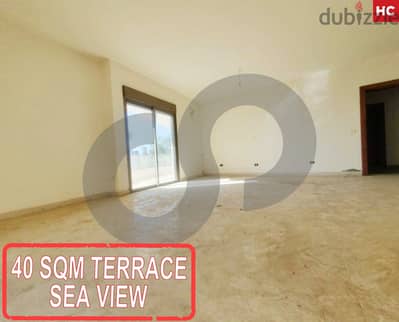 SEA VIEW / 40 SQM TERRACE IN SHEILEH ! REF#HC01431 !