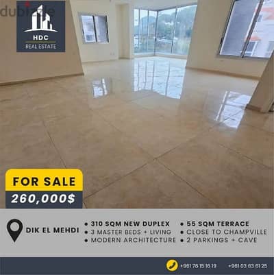 Dik El Mehdi High end Modern 310 Duplex close to champville