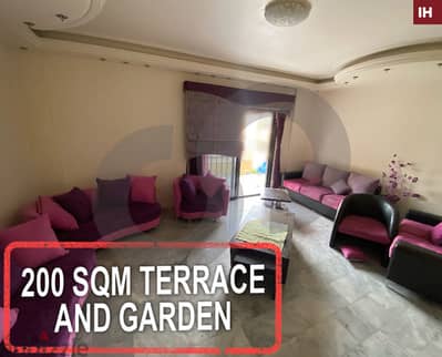 200 SQM Garden & Terrace -Bchamoun/بشامون REF#IH115616