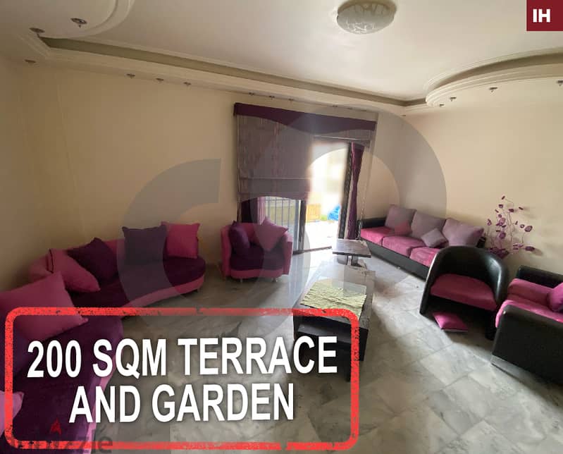 200 SQM Garden & Terrace -Bchamoun/بشامون REF#IH115616 0