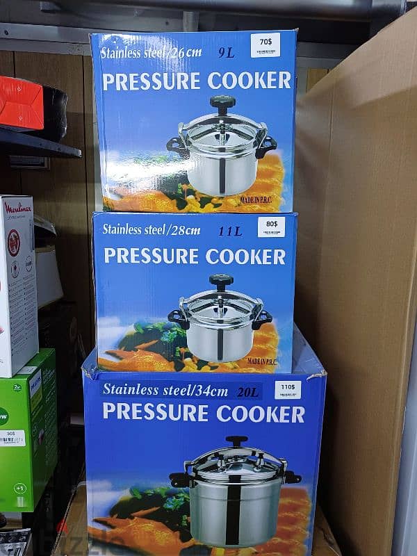 Pressure cooker stainless steel 3 sizes 0