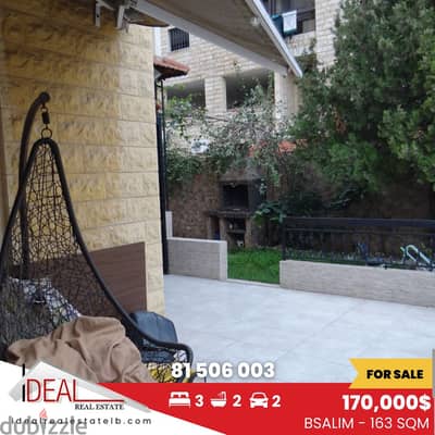 163 sqm Furnished Apartment for Sale in Bsalim​ ​REF#RN14001