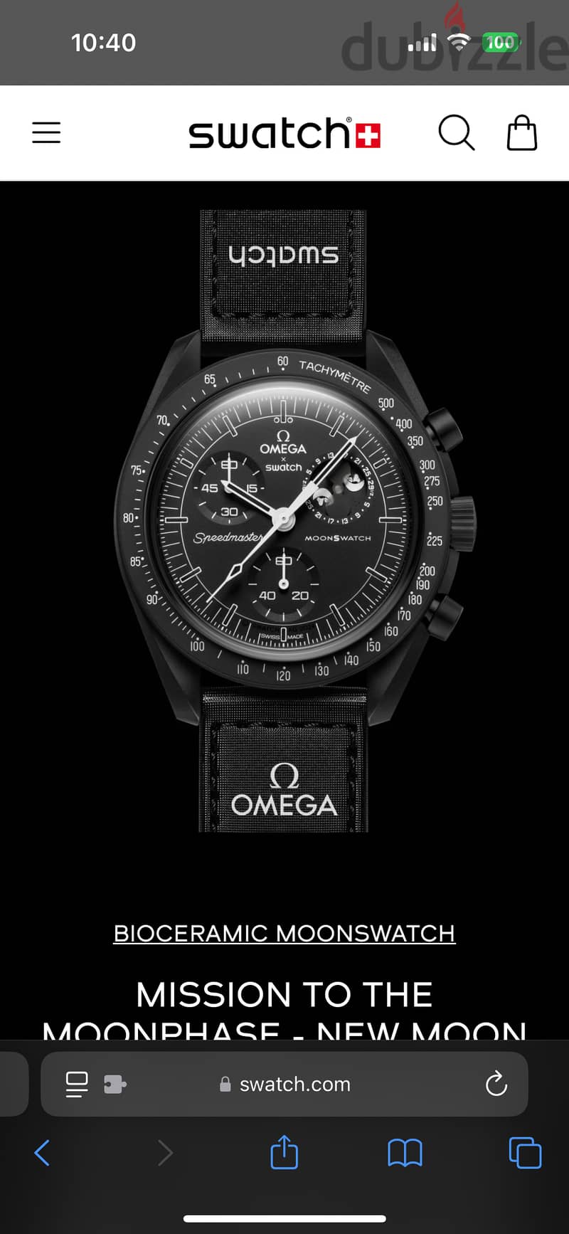 Omega x Swatch Mission to The Moonphase - New Moon 4