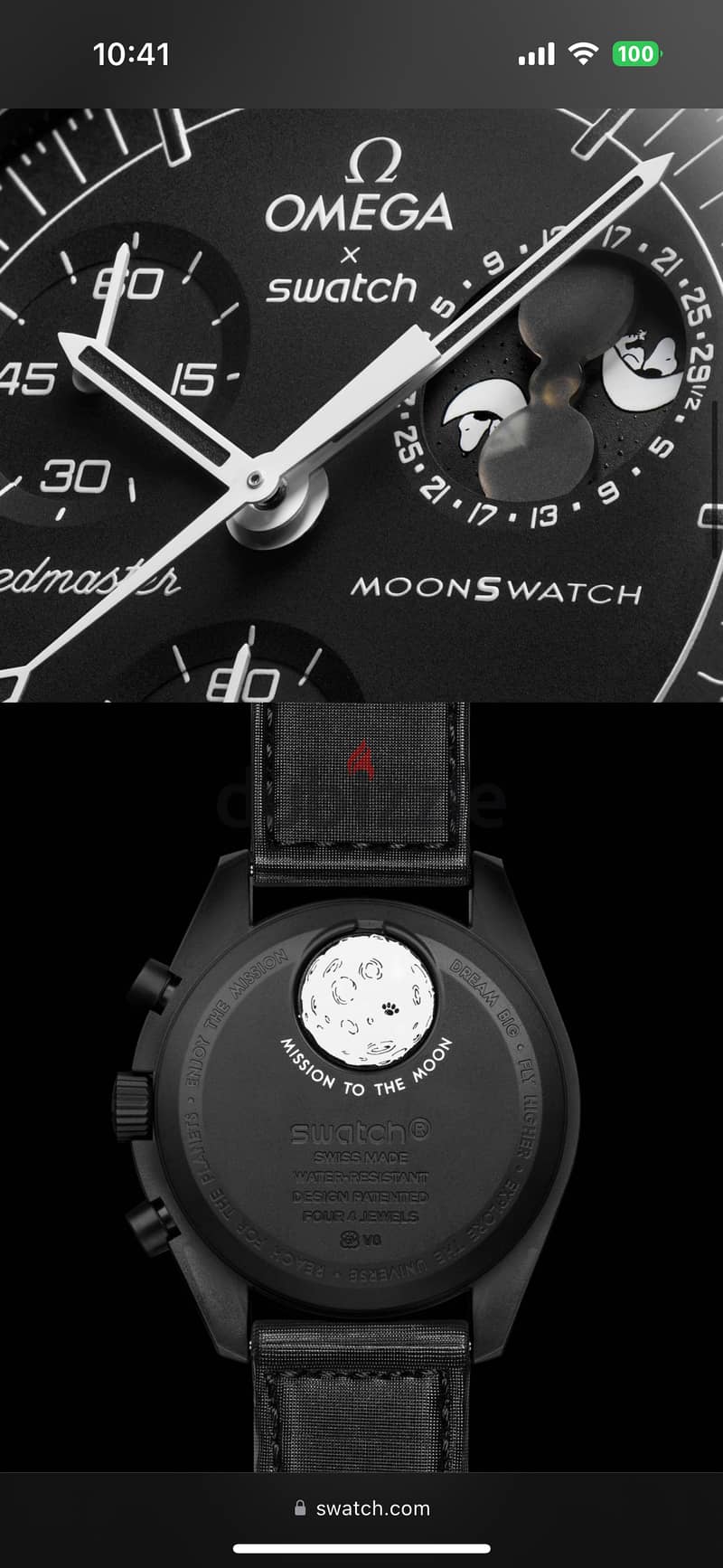 Omega x Swatch Mission to The Moonphase - New Moon 5