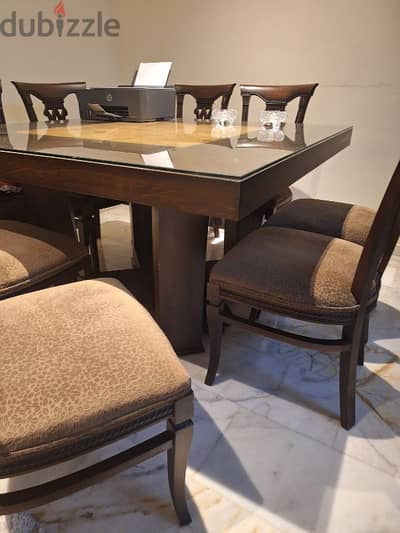 Dining table with chairs