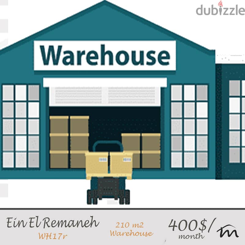 Ain El Remmeneh | 210m² Warehouse | Open Space | Easy Access 0