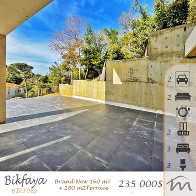 Bikfaya | Brand New 160m² + 180m² Terrace | Perfect Mountain House Inv