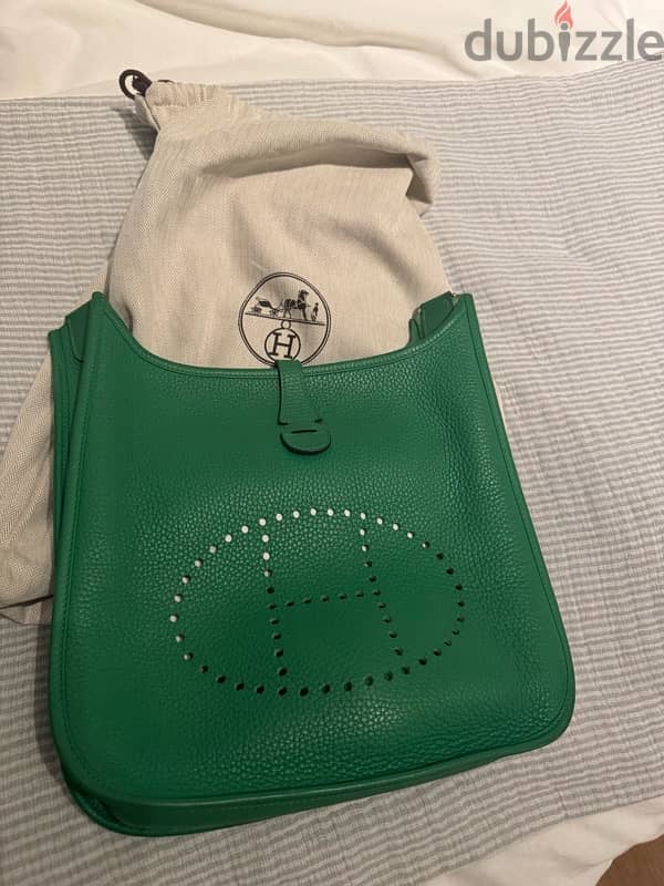 Hermès Evelyne PM III Vert Jade Clemence 4