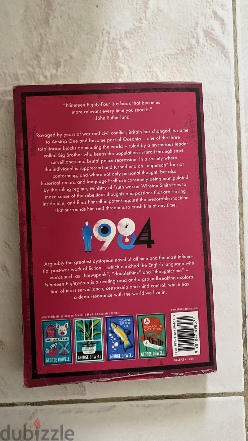 1984 Novel by George Orwell 1