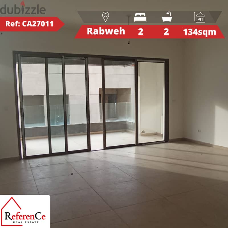 Apartment with terrace in Rabweh شقة مع تراس في الربوة 0