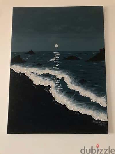 Original Painting - ‘Nightfall by the Sea’