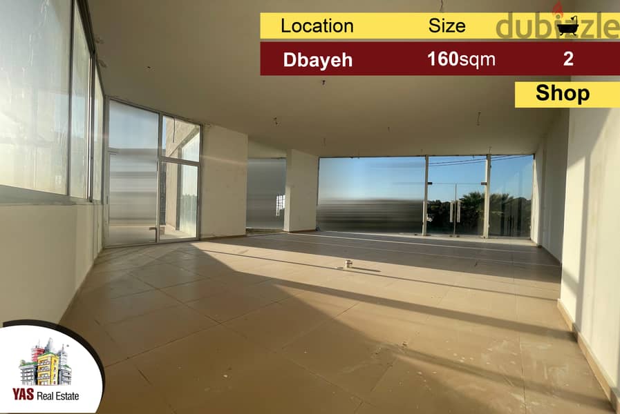 Dbayeh 160m2 | Luxury Shop / office | Prime Location | New | View | RZ 0