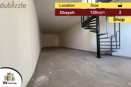 Dbayeh 120m2 | Luxury Shop / office | 2 Floors | Prime Location | RZ