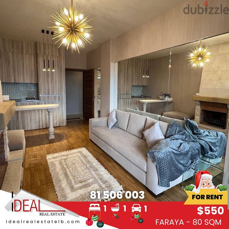 80 sqm furnished and equipped chalet for rent in Faraya REF#KZ314 0