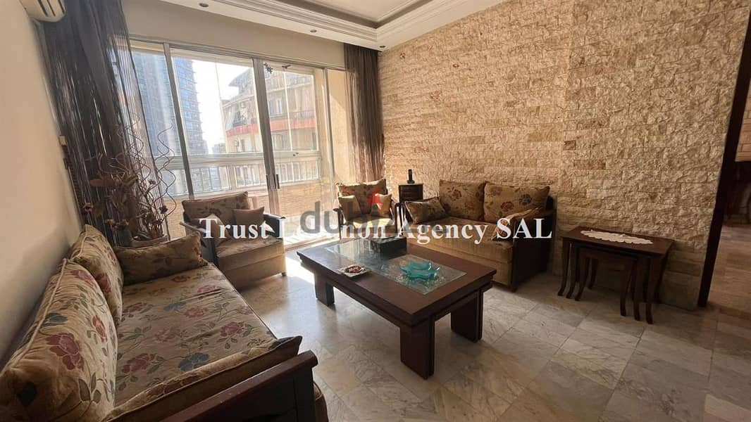 190 Sqm | Fully furnished apartment for rent in Sioufi 0