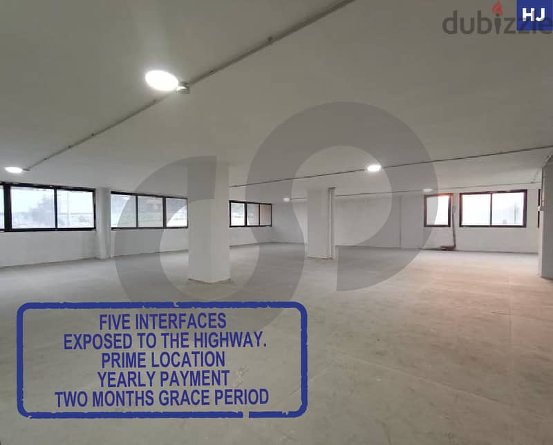 two-floor showroom directly on SAIFI'S HIGHWAY/الصيفي! REF#HJ102051 0