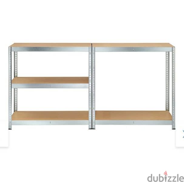 Heavy duty shelf, galvanized steel, 180 x 90 x 40 cm 3