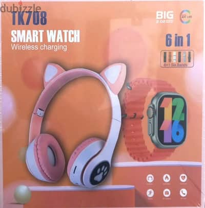 TK708 SmartWatch With Headphone