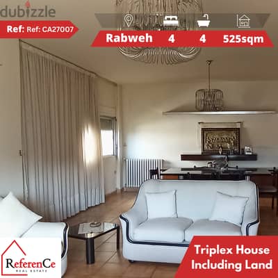 Duplex house with land in Rabweh منزل دوبلكس مع ارض في ربوة