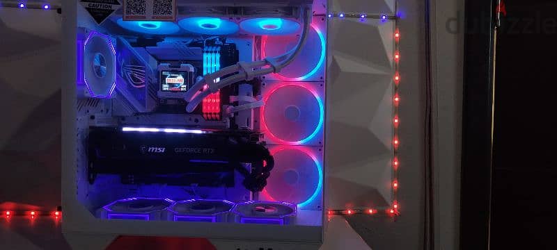 Luxurious Gaming PC Case Full RGB White 2