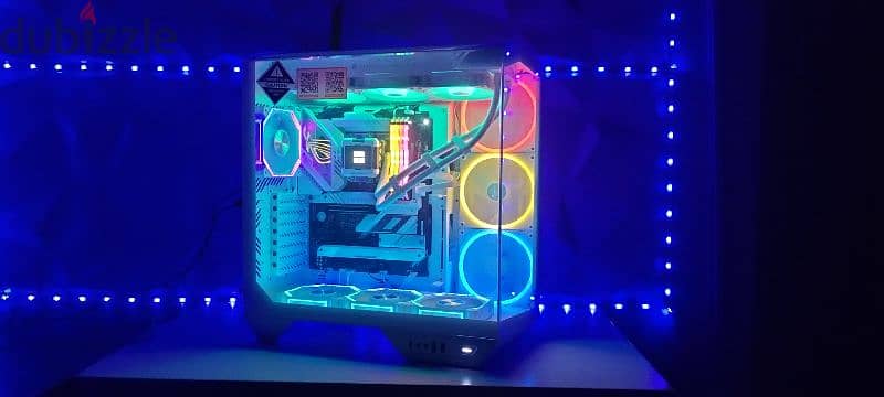 Luxurious Gaming PC Case Full RGB White 5