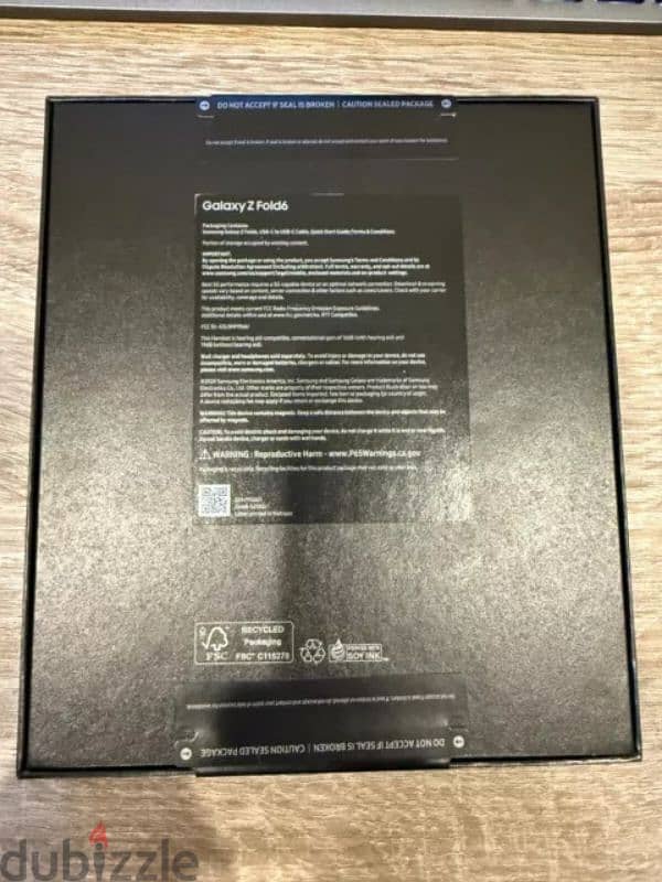 Galaxy Fold 6 Black 12GB 512GB SM-F956U1 1