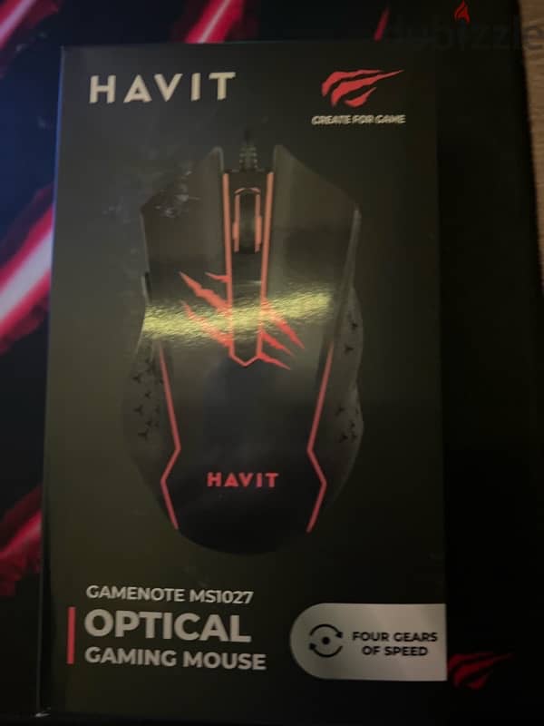 havit gaming mouse 4k dpi model:MS1027 4