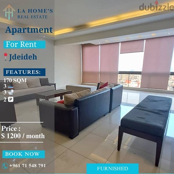 apartment for rent in jdeideh شقة الايجار في جديدة 0