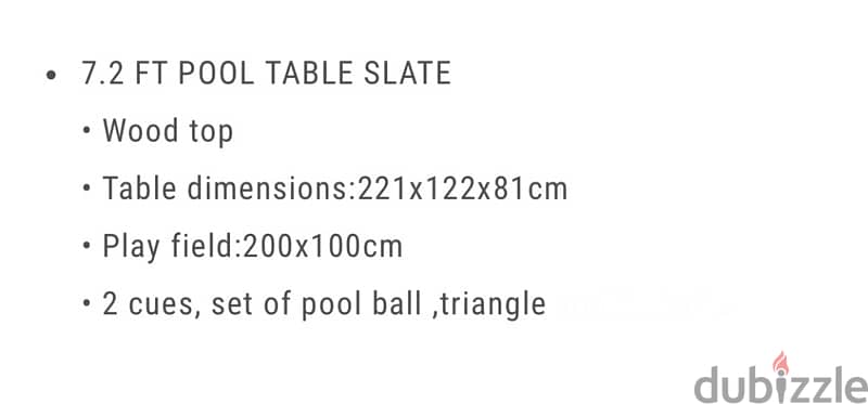 billiard table 7 foot norinco 2