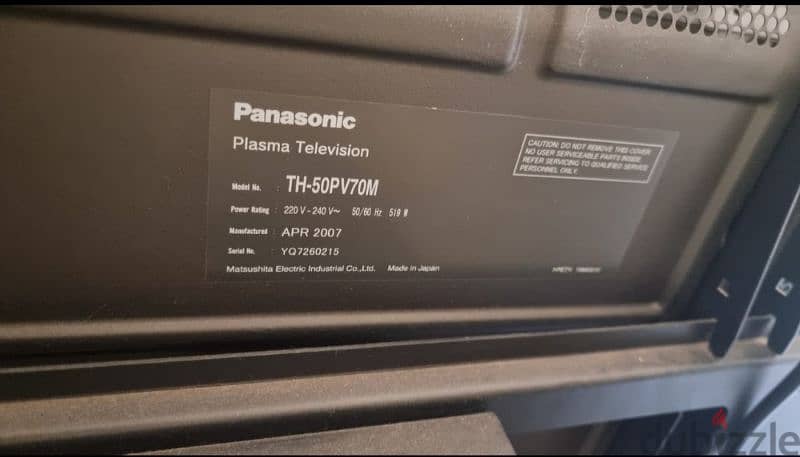 Panasonic plasma TV with table 2