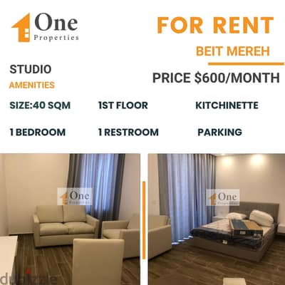 STUDIO FOR RENT IN BEIT MEREH