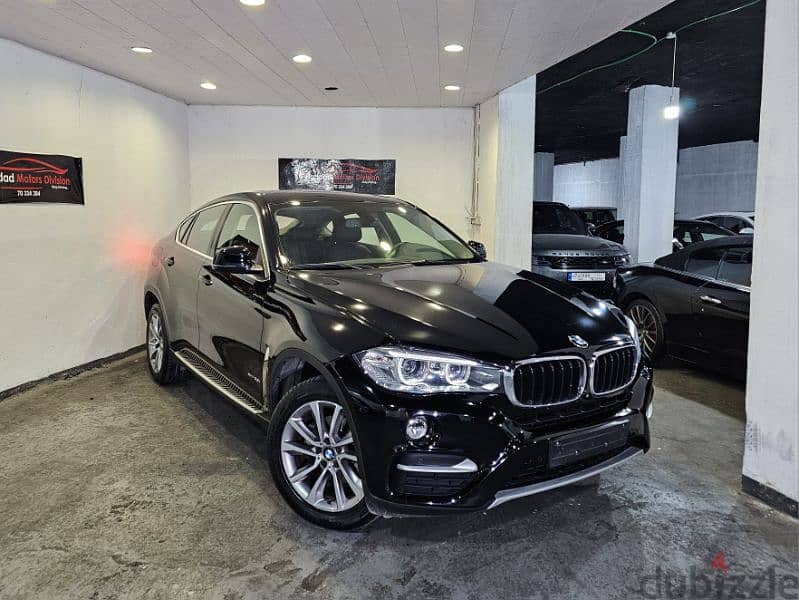 2016 BMW X6 3.5 X-Drive Extravaganza Black/Black Company Source 1Owner 0